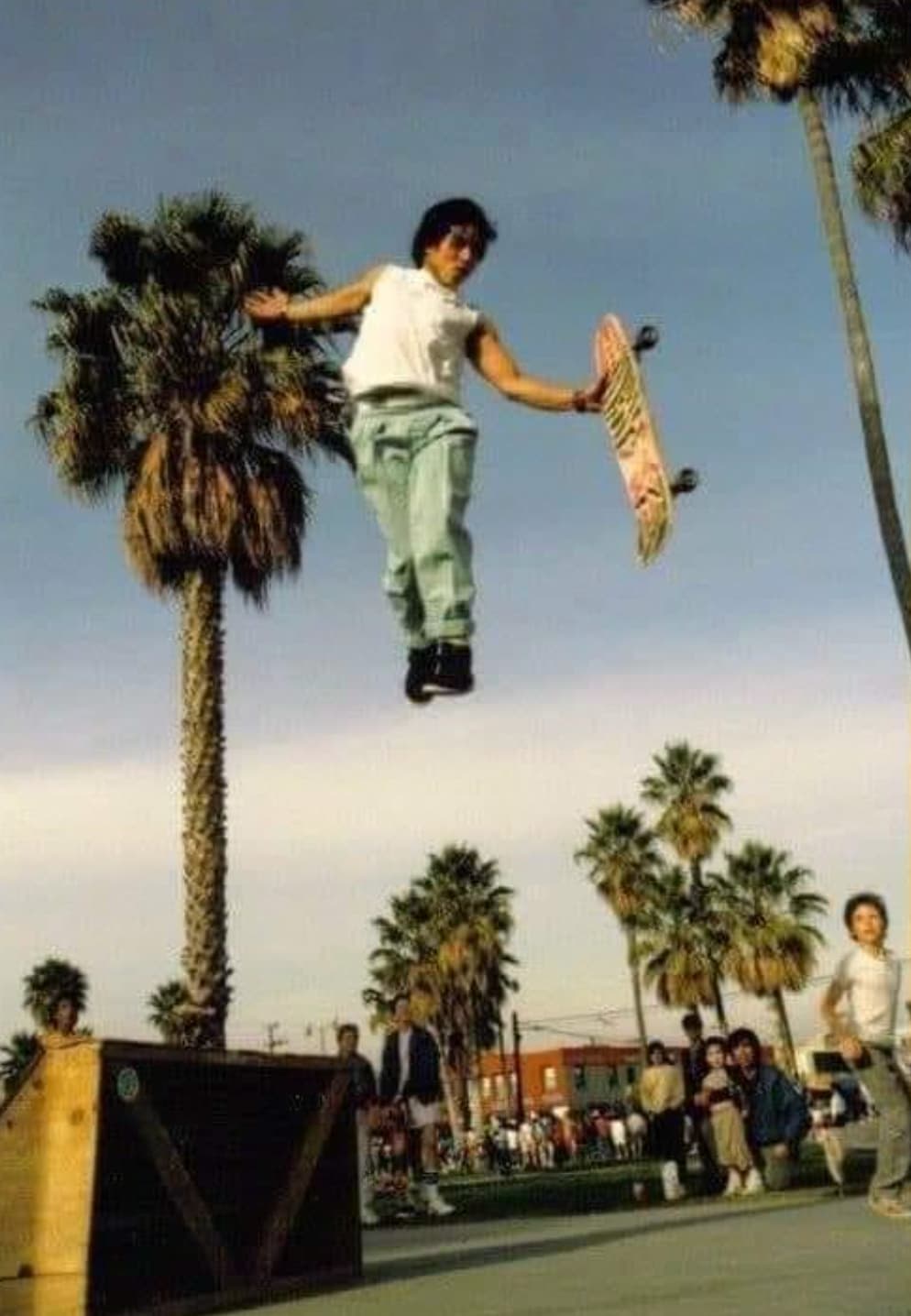 “Getting air in Venice Beach 1982.”